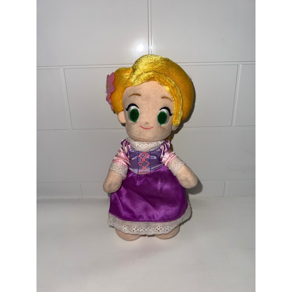 Disney nuiMOs Rapunzel Tangled Small Poseable Plush Doll Purple Dress 7.5 inch